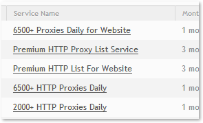 My-Proxy Customer Licenses