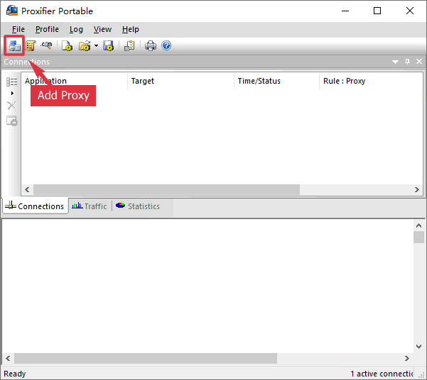 Proxifier Main Window