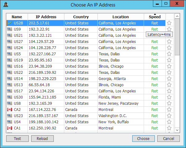 ip address menu