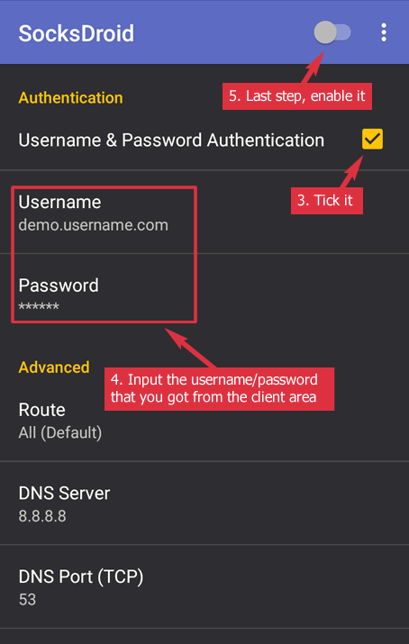 vicibox default username password