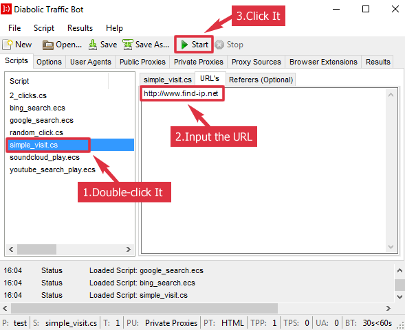 Diabolic Traffic Bot Scripts