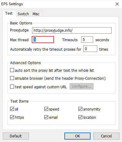 free proxy list for elite proxy switcher