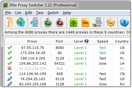 socks5 proxy list scanner