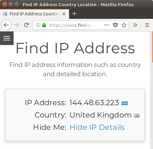 This website shows your IP address