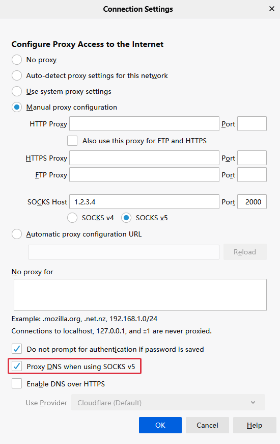 Firefox Remote DNS