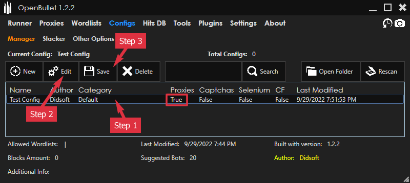 OpenBullet/SilverBullet Configs