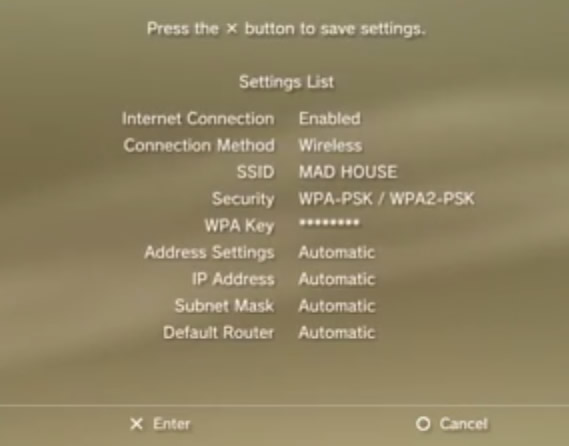 ip address setting ps3