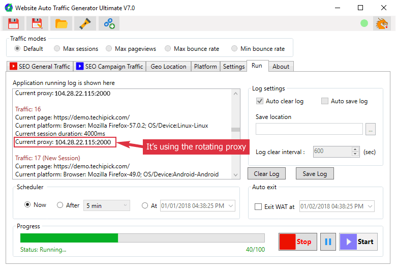 Torpedo/WAT Running Log